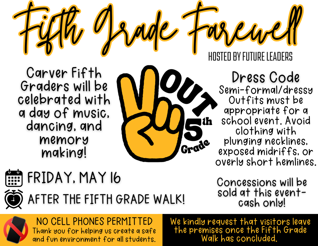 Fifth Grade Farewell