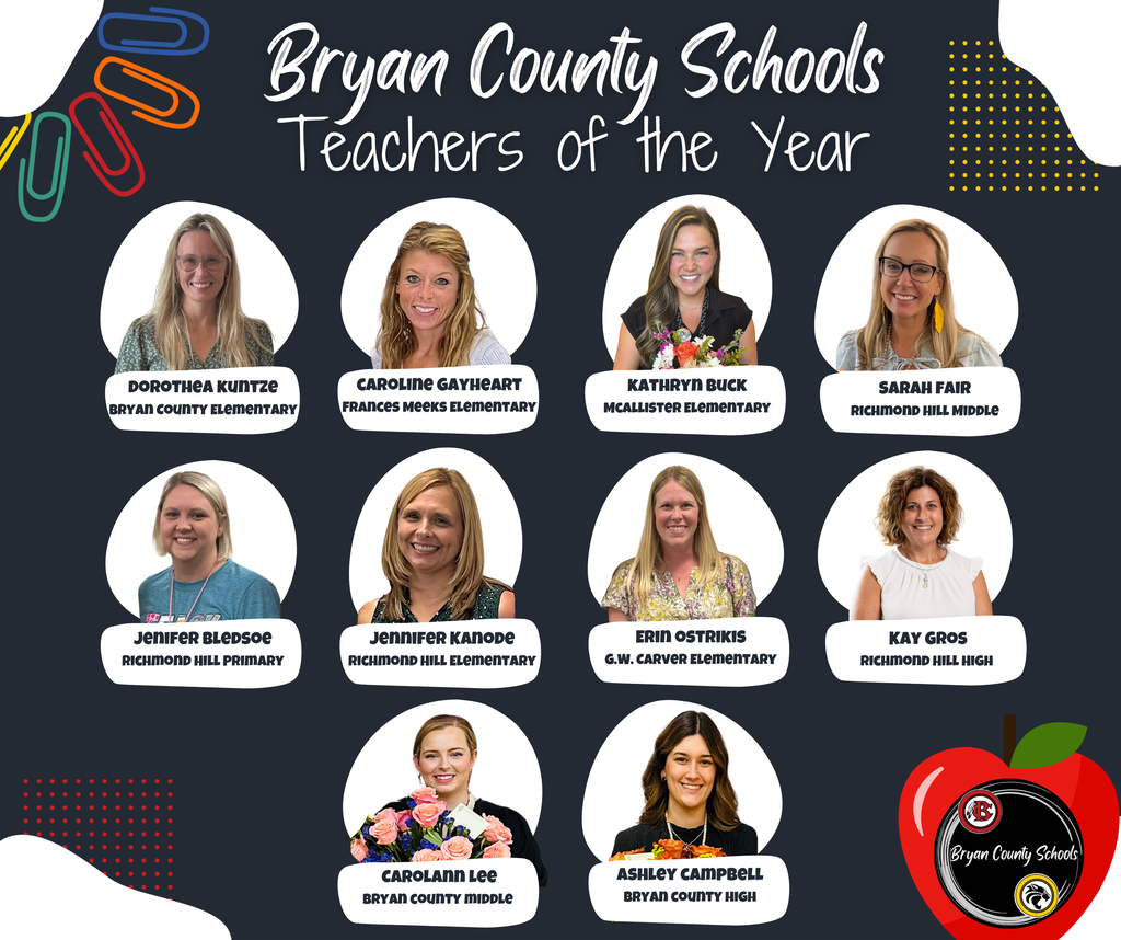 25-26 School Level Teachers of the Year