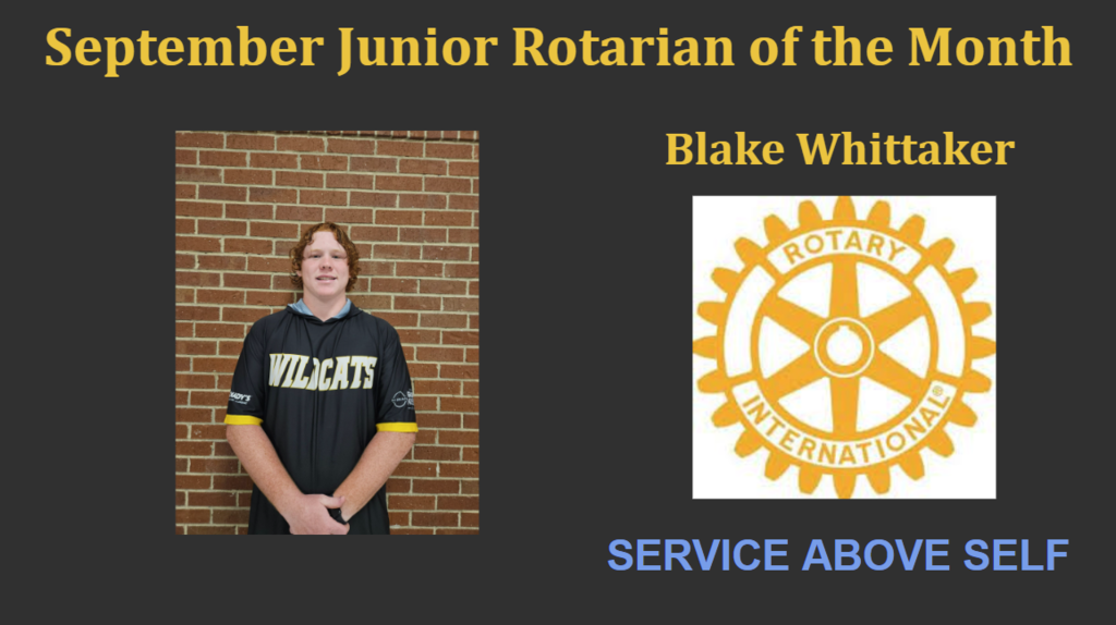 Junior Rotarian of the Month