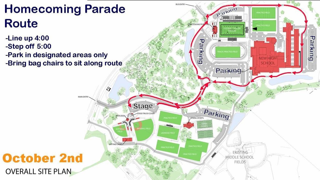 Homecoming Parade Route