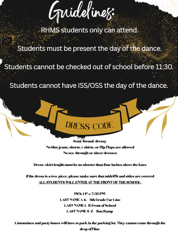8th grade formal information back flyer