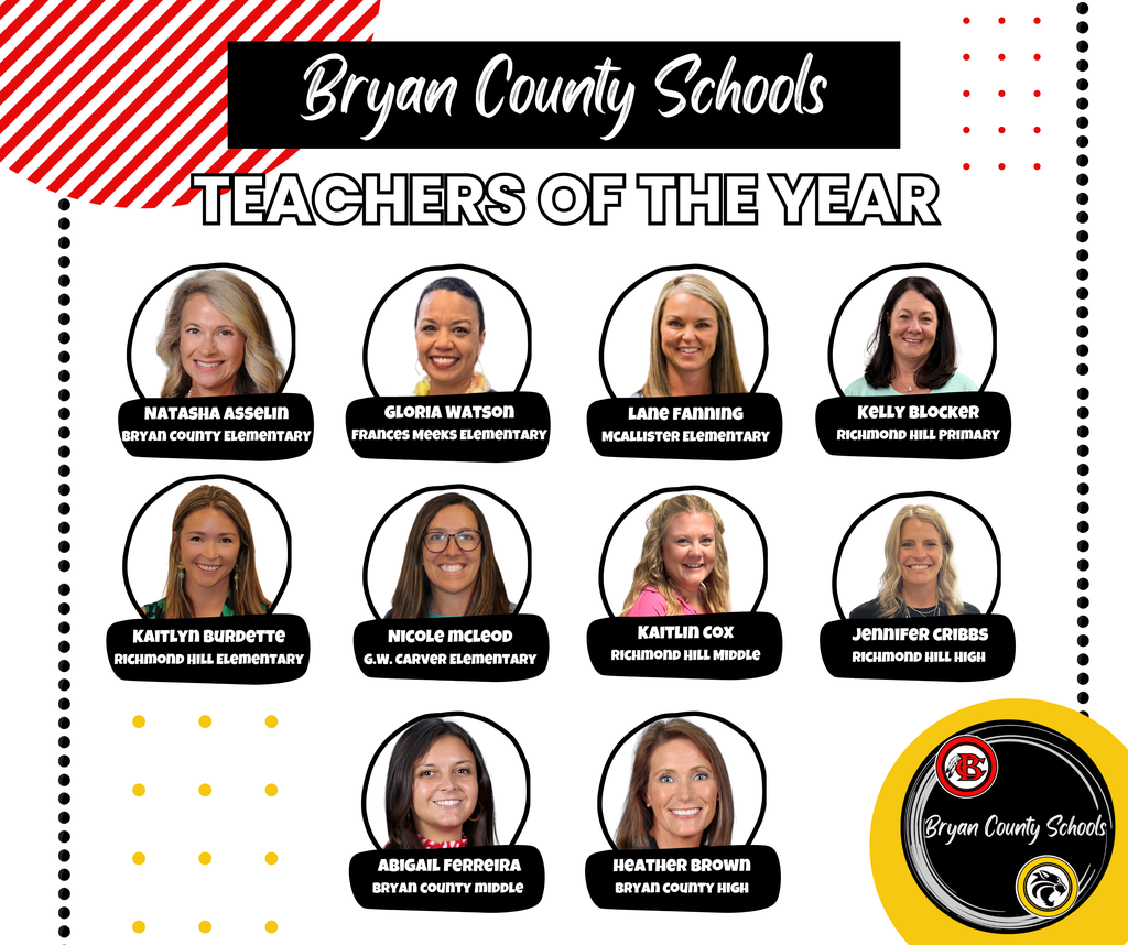 Bryan County Schools Teachers of the Year
