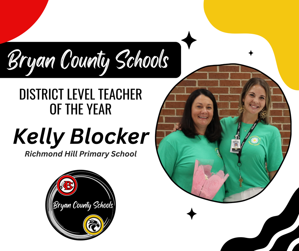 District Level Teacher of the Year - Kelly Blocker, Kindergarten teacher at Richmond Hill Primary School