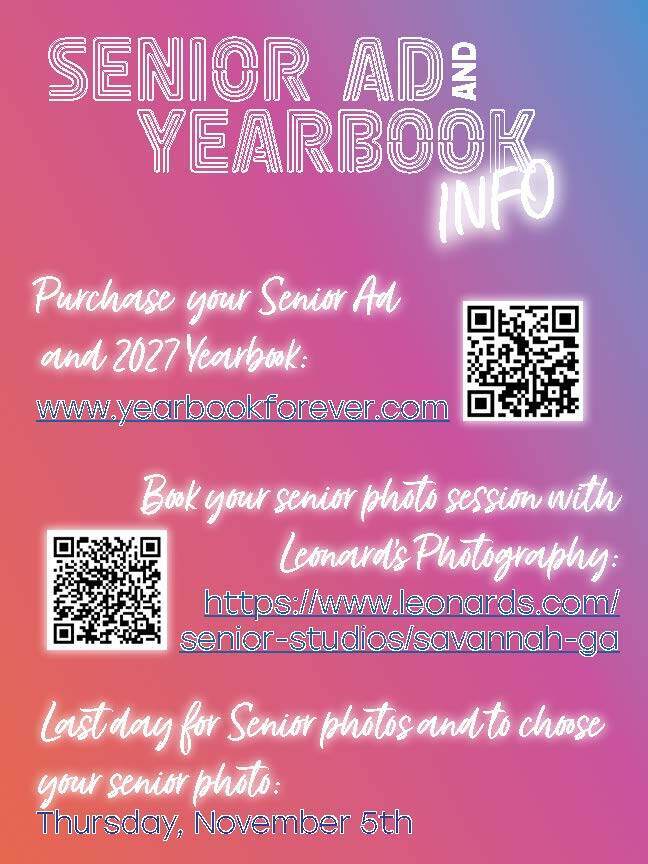 Senior Ad & Yearbook Info