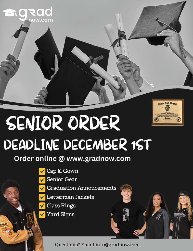 Senior Ordering Deadline