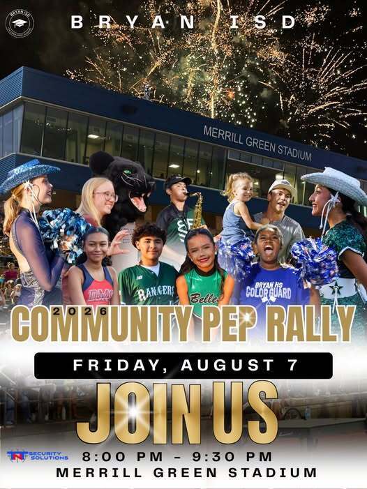 Bryan ISD Community Pep Rally Happening August 7