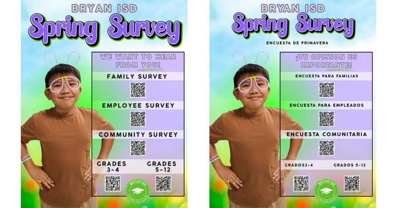 2026 Bryan ISD Spring Survey Graphic