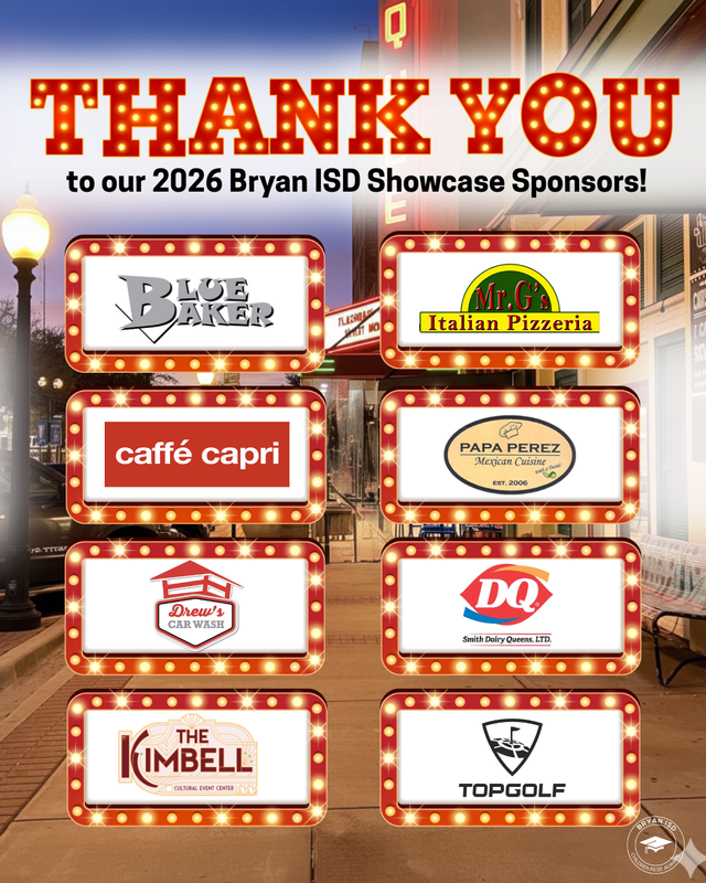 2026 Showcase Sponsors