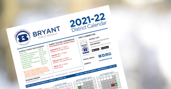 2021-22 School Calendar | Davis Elementary