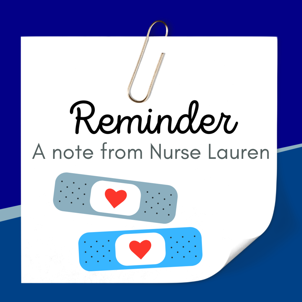 Note from Nurse Lauren