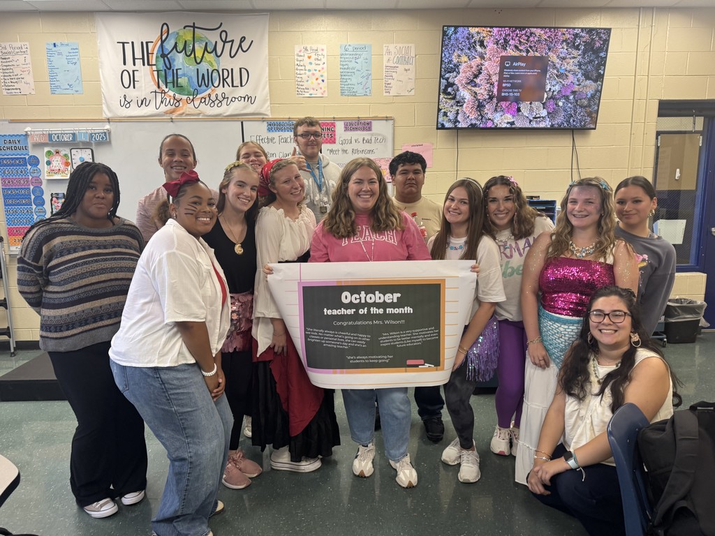 Mrs. Wilson and students