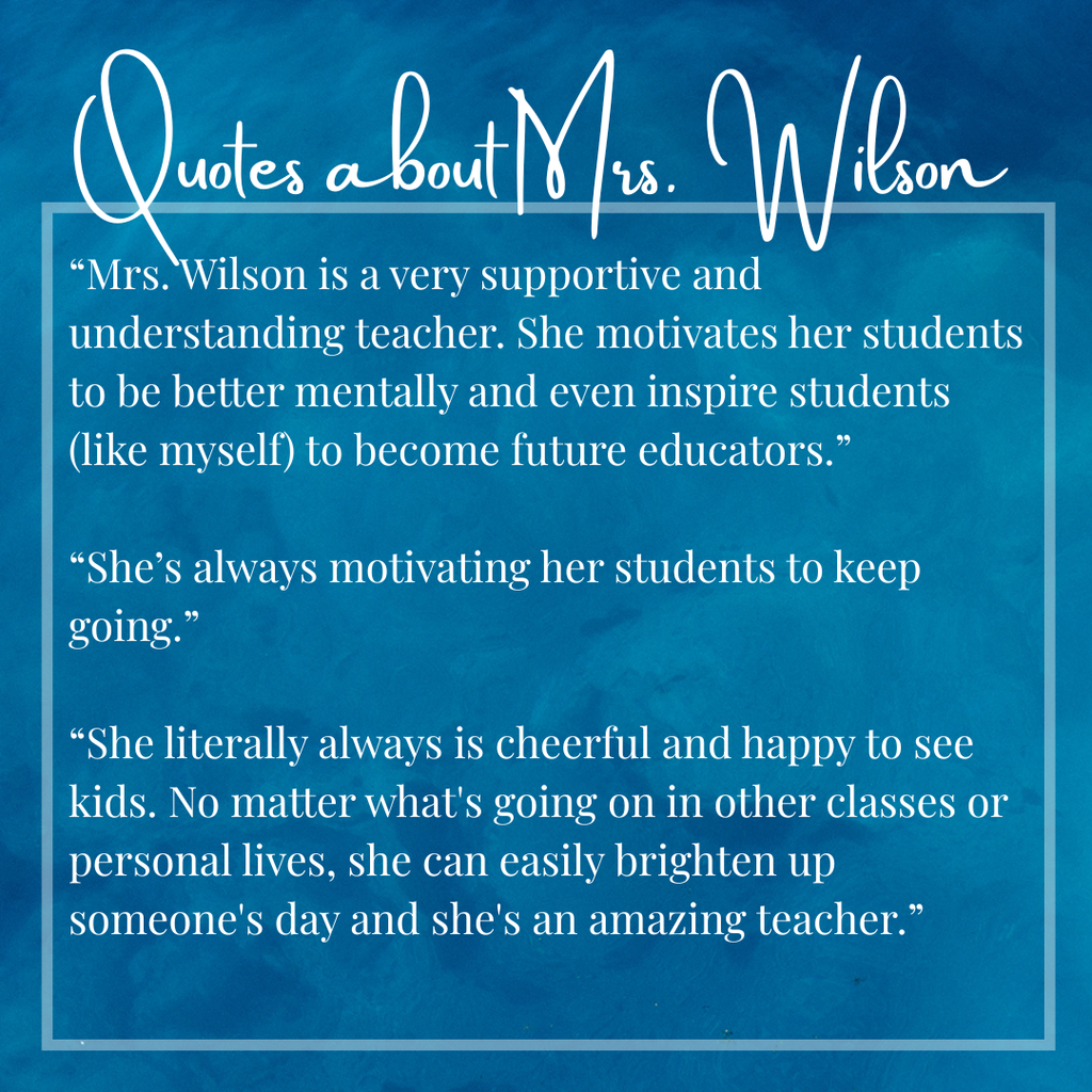 Quotes about Mrs. Wilson