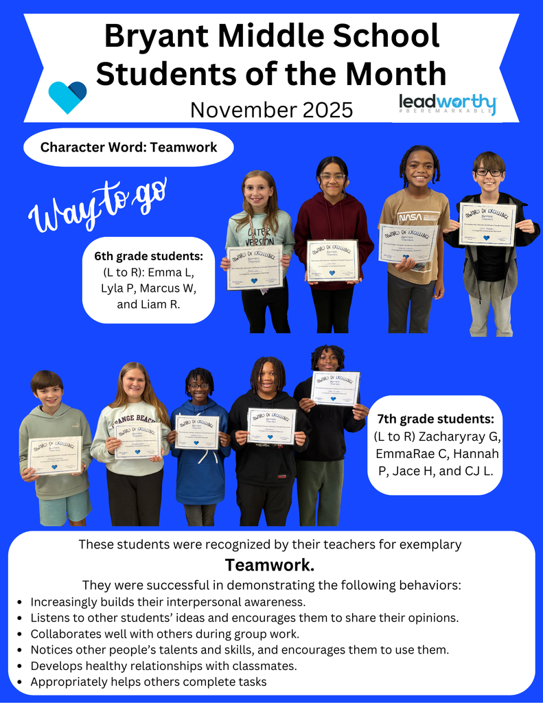 nov student of the month