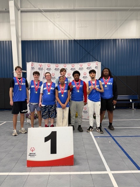 Group photo of the bowling winners