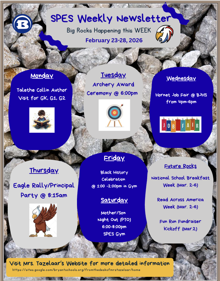 Big Rocks Week for March 2-6