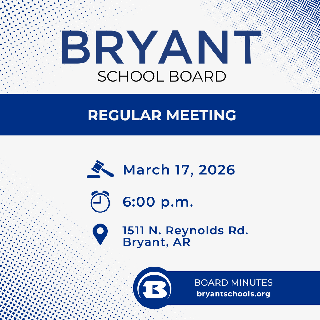 Bryant School Board Meeting on March 17