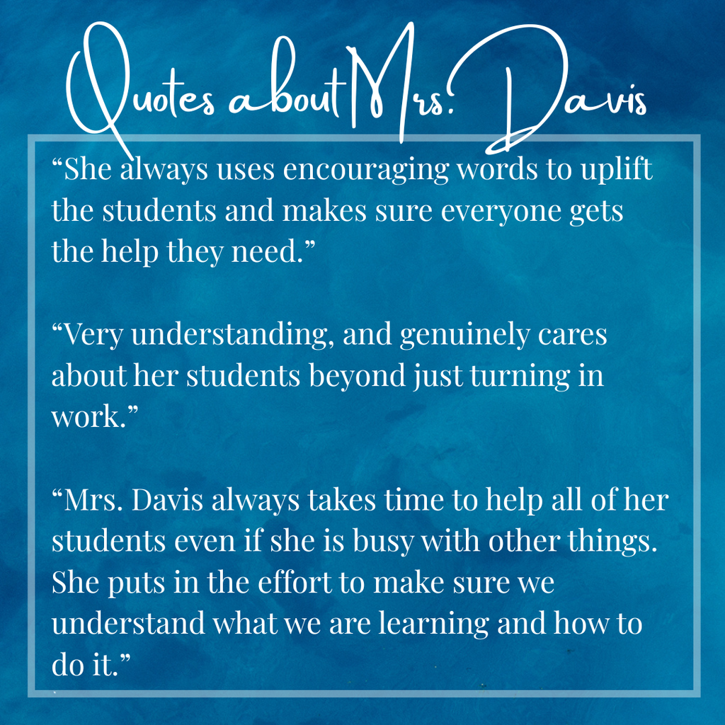 Quotes about Mrs. Davis