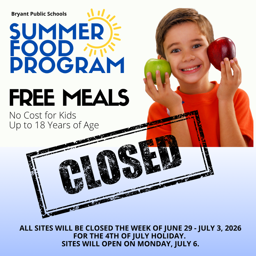 Free Meal Sites Closed for 4th of July week
