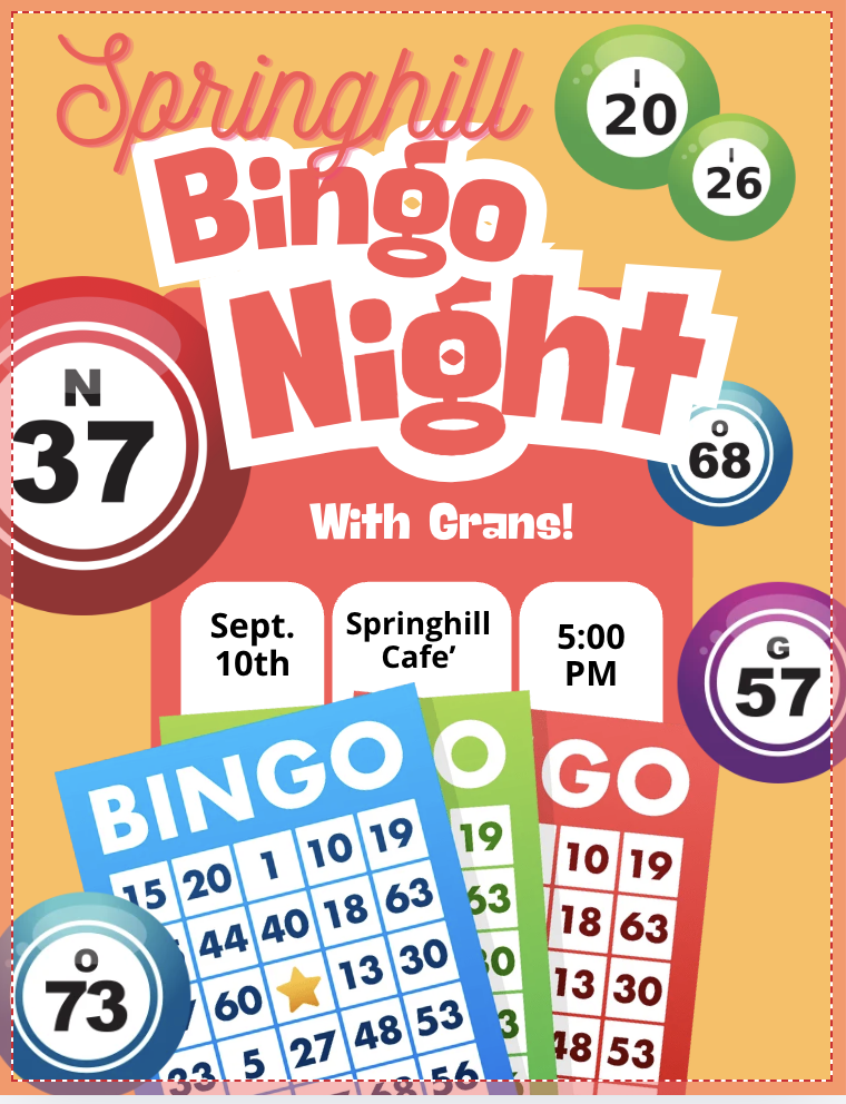 Bingo with Grans Invitation