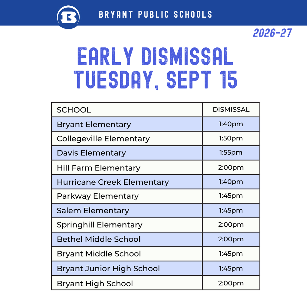early dismissal reminder