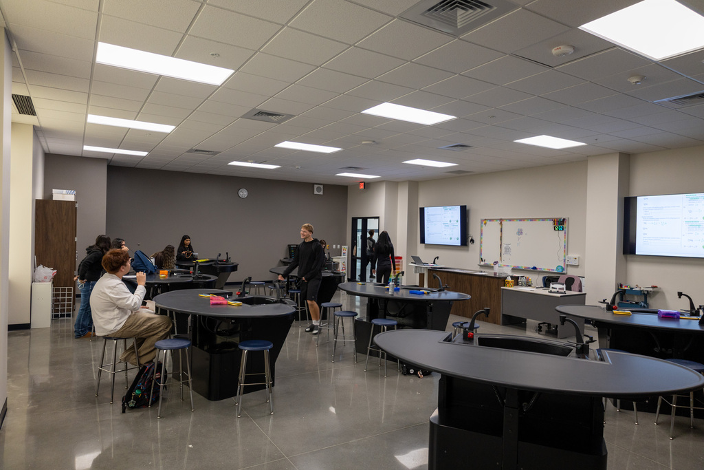 Inside a science classroom