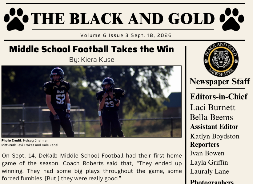 The Black and Gold: September 18, 2026