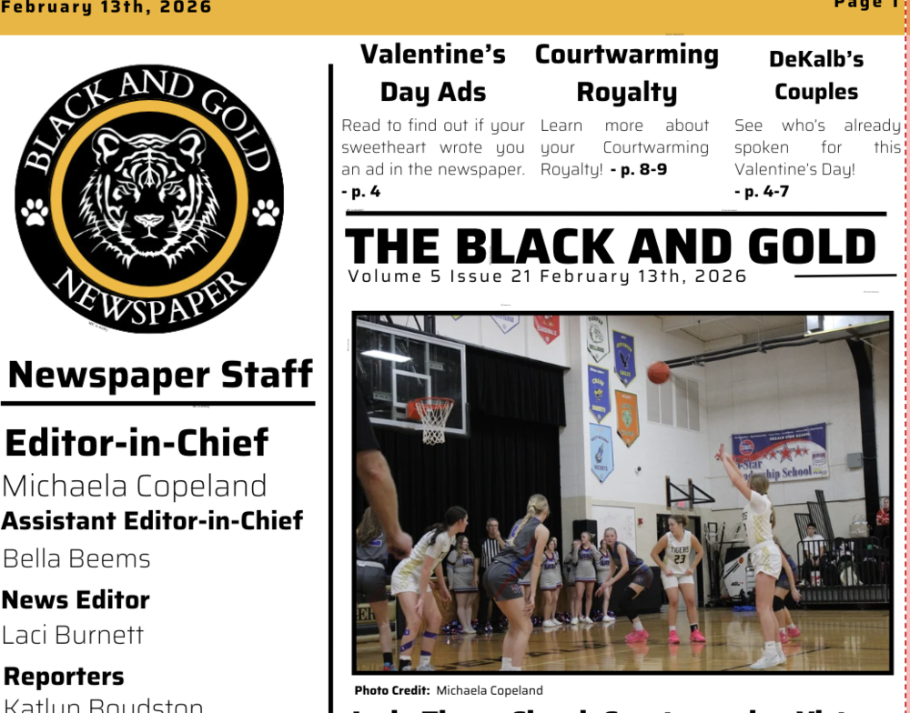 The Black and Gold: February 13, 2026