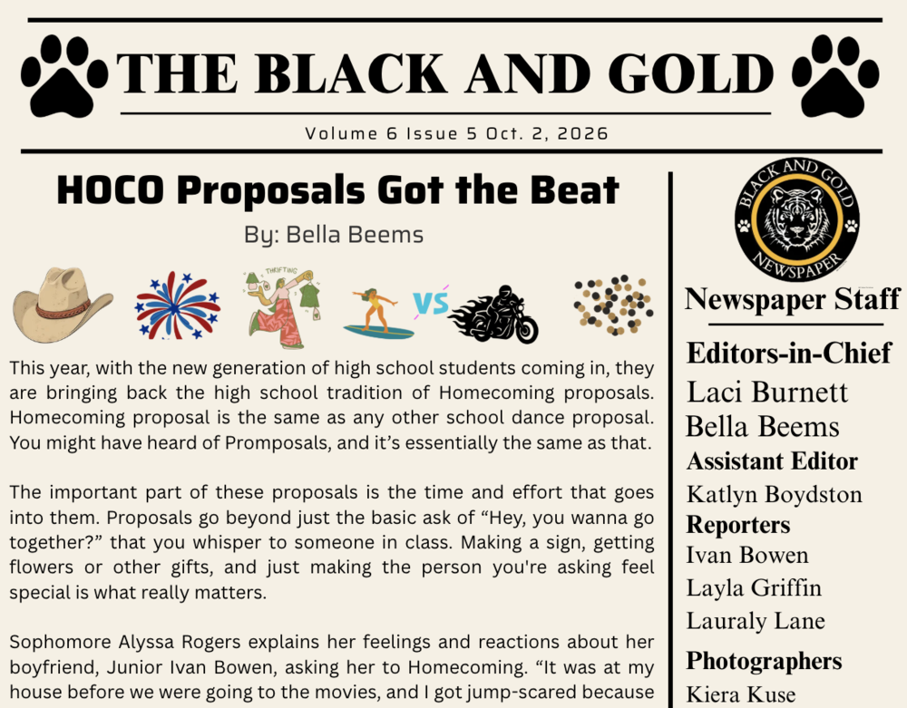 The Black and Gold: October 2, 2026