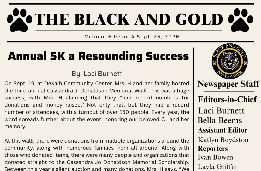 The Black and Gold: September 25, 2026