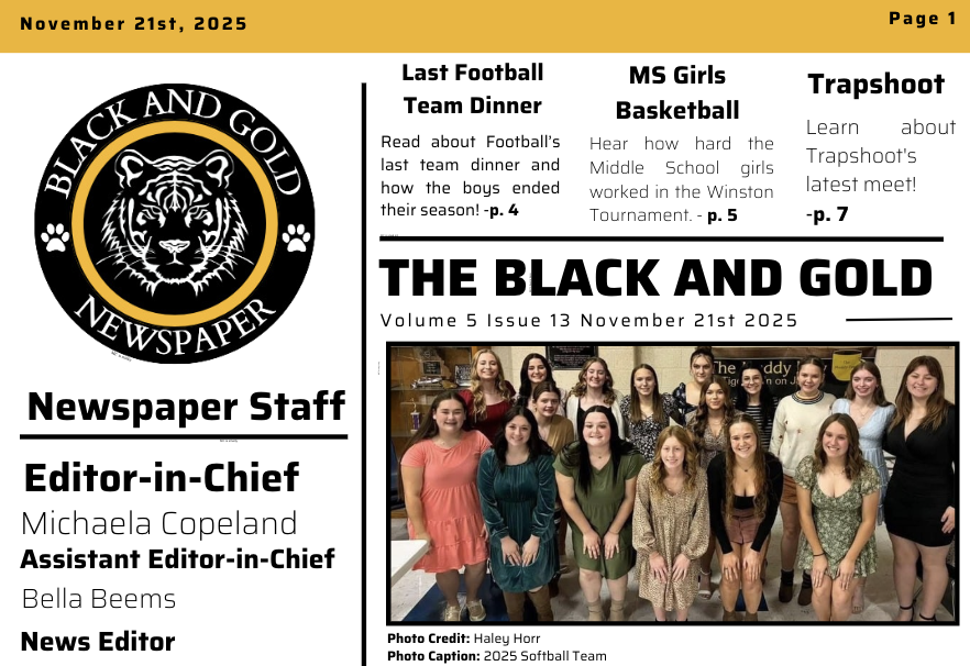 The Black and Gold:  November 21, 2025