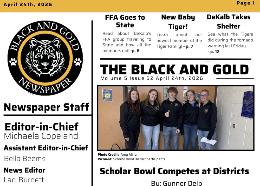 The Black and Gold: April 24, 2026