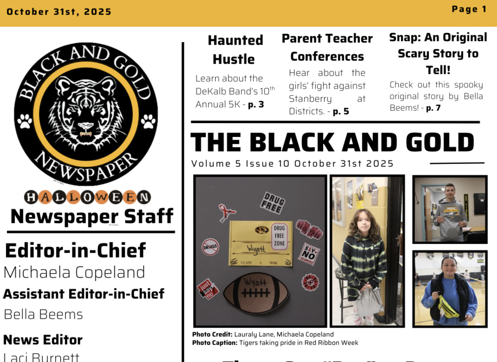 The Black and Gold: October 31, 2025