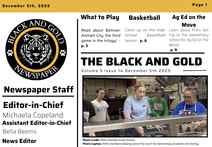 The Black and Gold: December 5, 2025