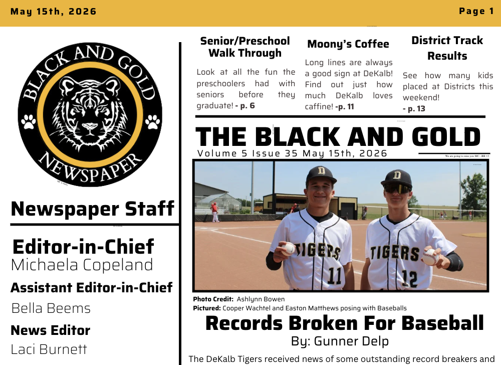 The Black and Gold: May 15, 2026