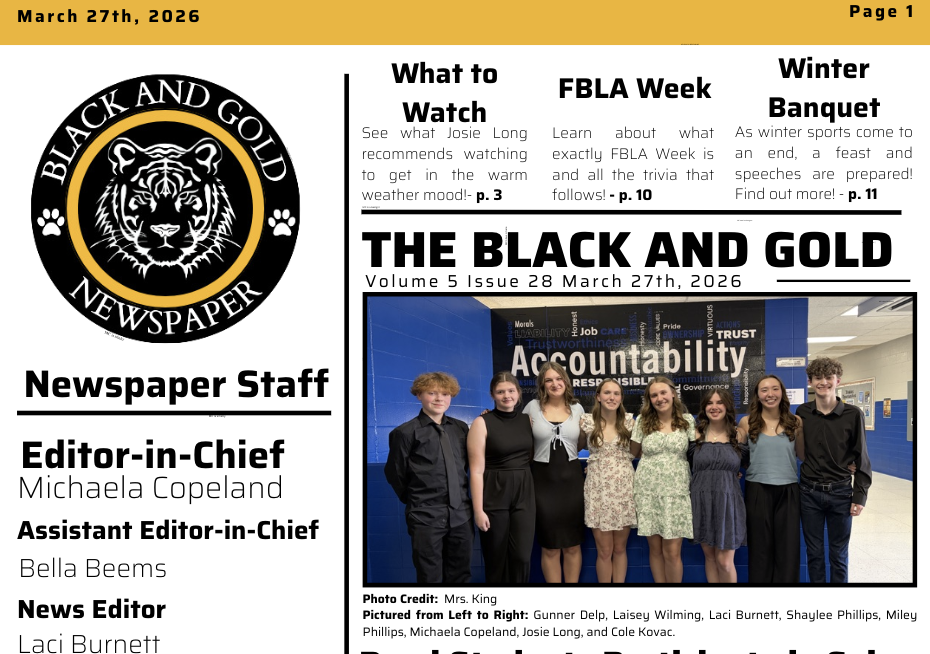 The Black and Gold: March 27, 2026