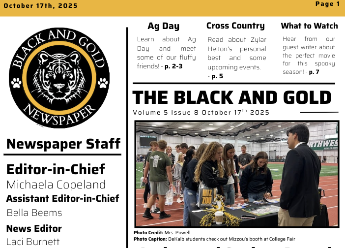 The Black and Gold: October 17, 2025