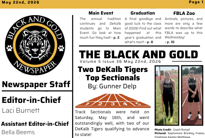 The Black and Gold: May 22, 2026