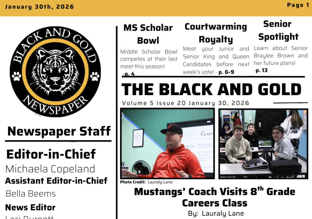 The Black and Gold: January 30, 2026