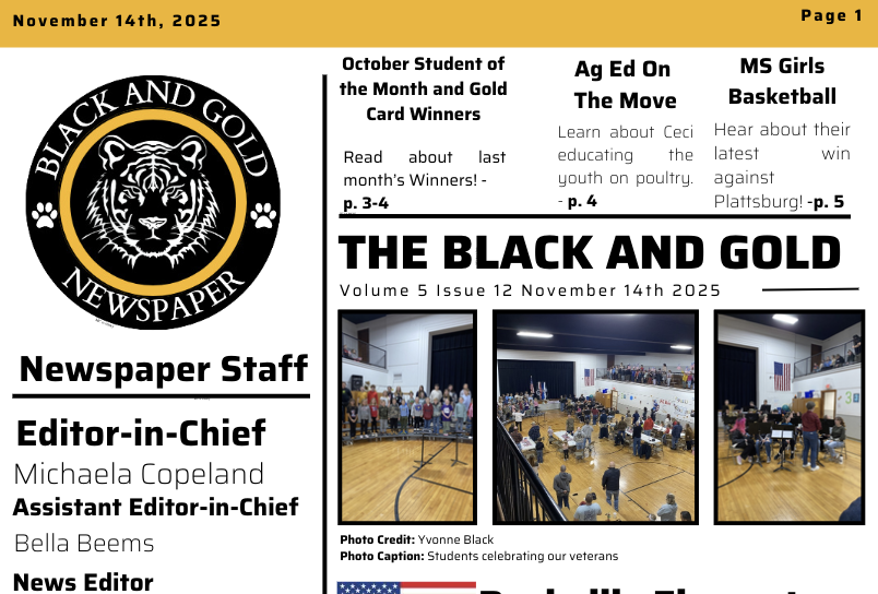 The Black and Gold: November 14, 2025