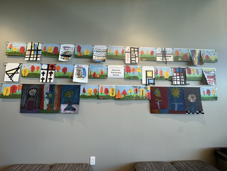 Artwork by Rushville Elementary students