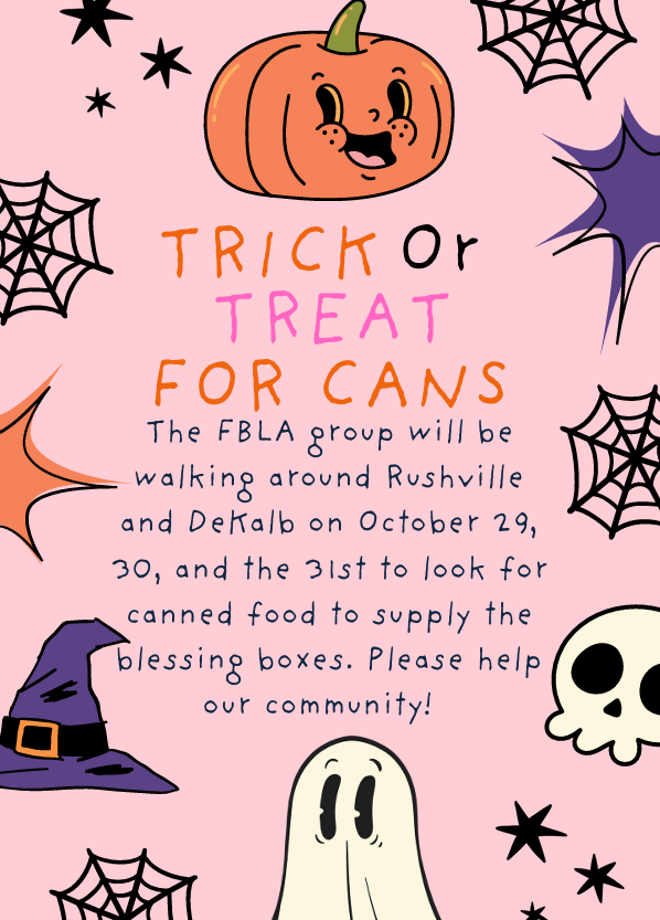 Trick or Treat for canned Goods!