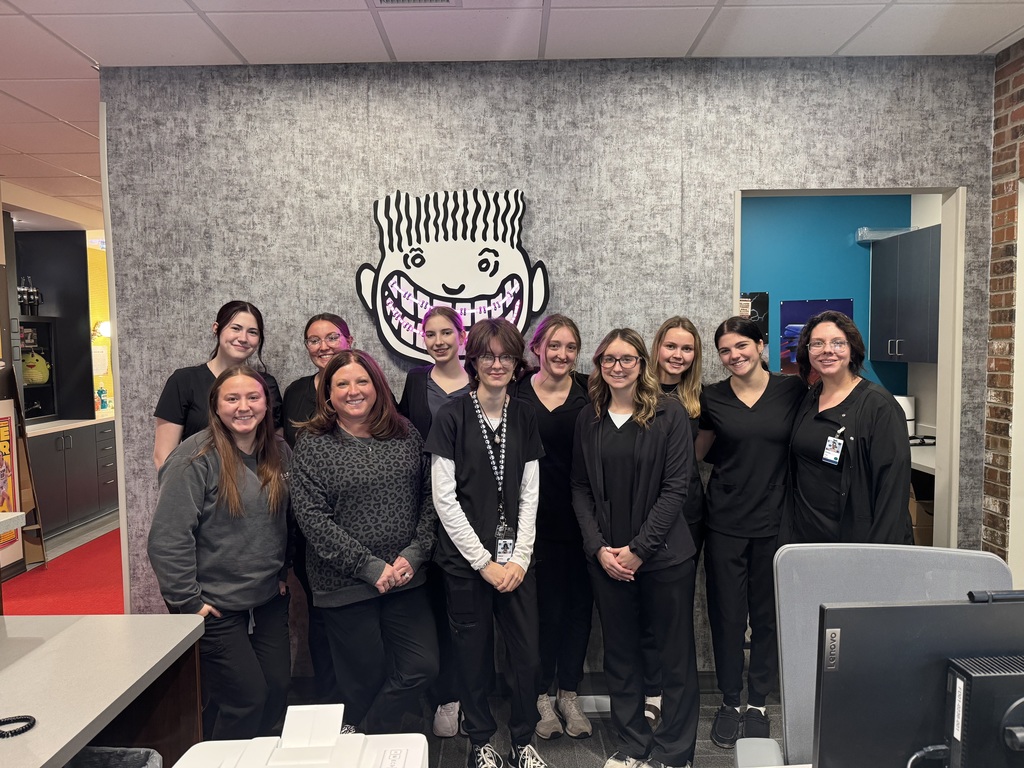 Dental Assisting class observing at a Dental office