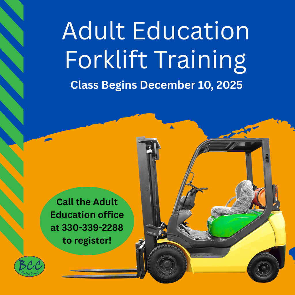 Adult Education Forklift training class