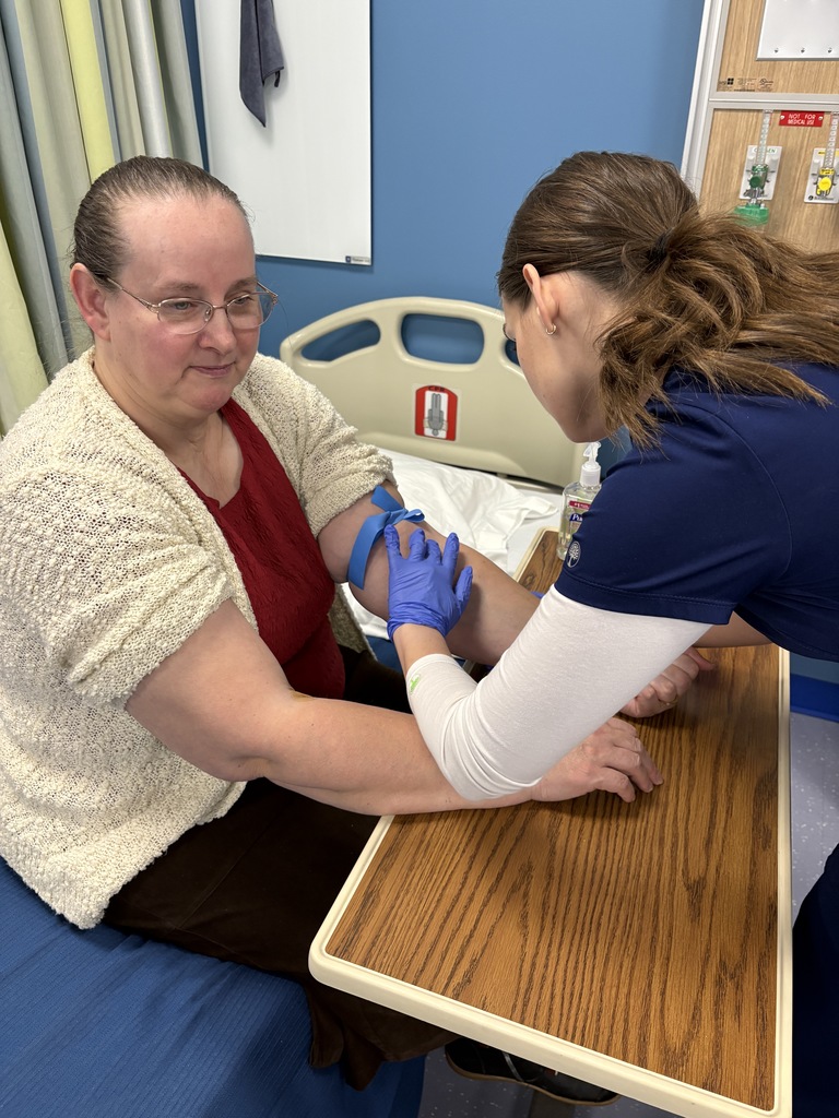 Practicing  venipuncture