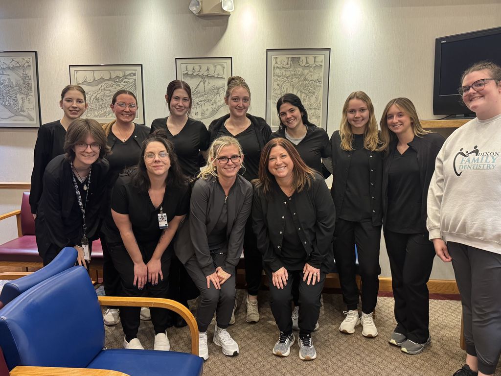 Dental Assisting class observing at a Dental office