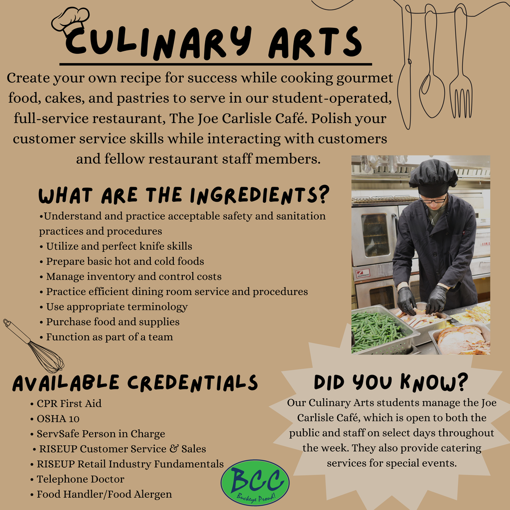 Targeted Social Post Culinary Arts