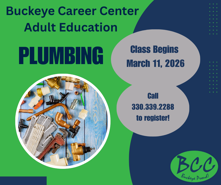 Plumbing  class begins March 11, 2026