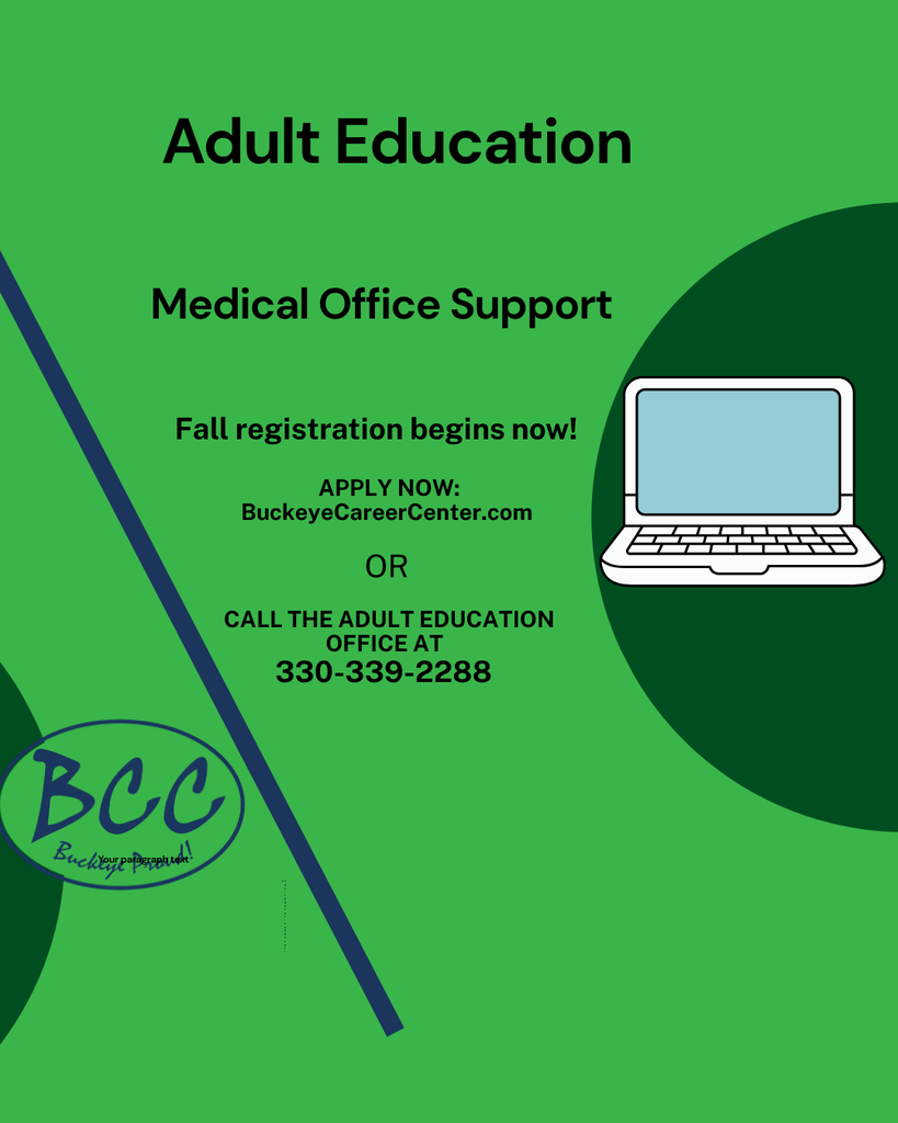 Medical Office support registration begins now!