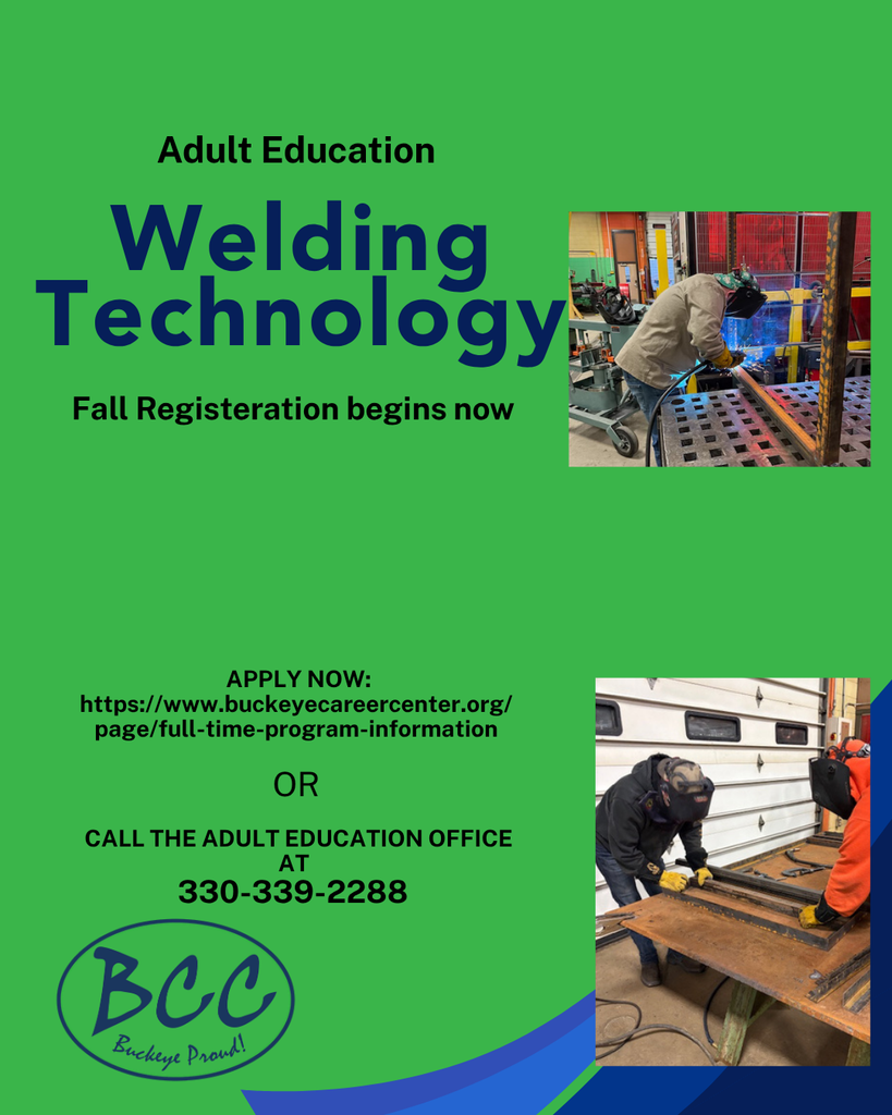 welding  Technology class register now!