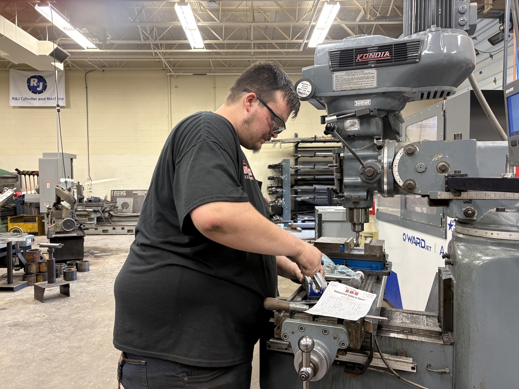 Adult Education Machining Apprenticeship year 4 student 